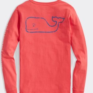 Vintage Whale Long-Sleeve Pocket Tee